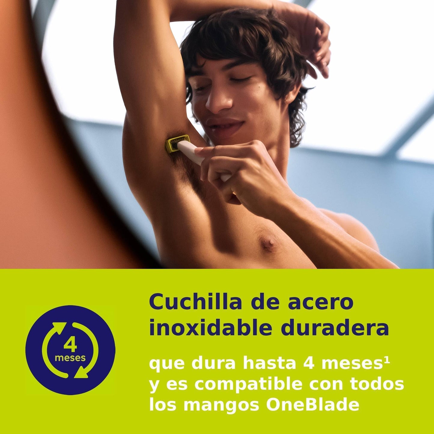 Philips OneBlade Intimate, Cuidado Íntimo, Recorta y Afeita con Protección Extra para la Piel, Depilación apurada y cómoda — sin rasurar completamente al ras, Modelo QP1924/30