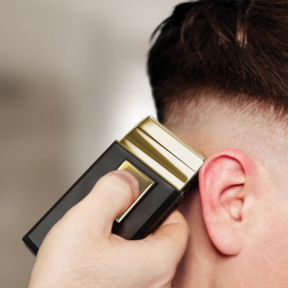 Wahl Travel Shaver Gold Edition Afeitadora eléctrica sin cable y recargable para hombre, óptimo para viajar, para cortar el pelo y la barba, compacta y portátil, Oro