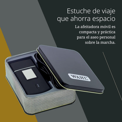 Wahl Mobile Shaver – Afeitadora Eléctrica Inalámbrica con Estuche de Viaje – Lámina Flexible para un Afeitado Muy Apurado